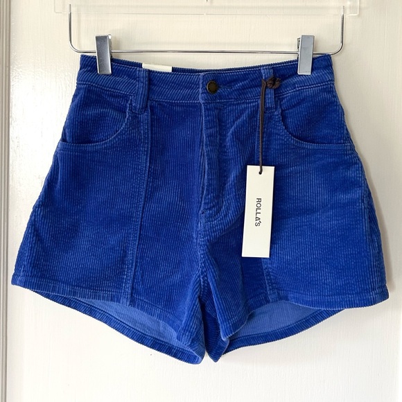 NWT Rolla's Cord Dusters Short in Electric Blue 25 - Picture 4 of 7